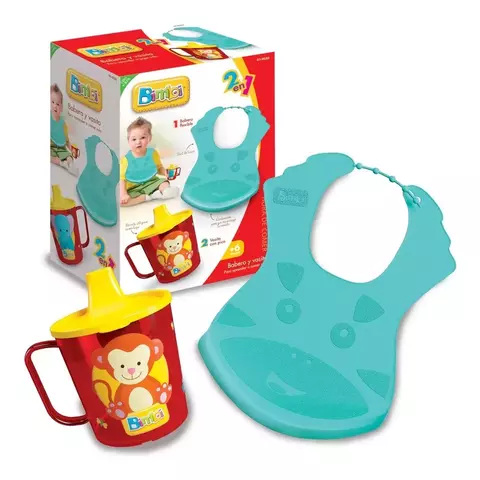 SET VASITO Y BABERO FLEXIBLE BIMBI 73400233