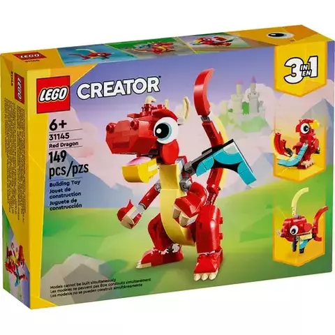 LEGO CREATOR DRAGON ROJO 149PCS