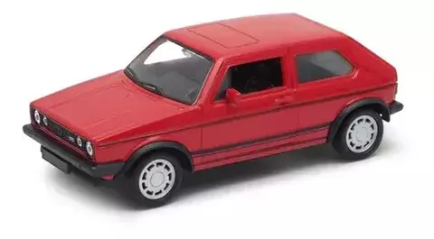 AUTO WELLY 1.34 VW GOLF I GTI ROJO
