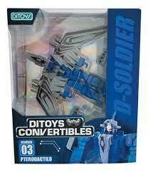 CONVERTIBLE D-SOLDIER ROBOT TRANSFORMER DINOSAURIO 2573