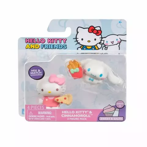 HELLO KITTY PACK 2 MINI FIGURAS SERIE 1 HELLO KITTY & CINNAMOROLL