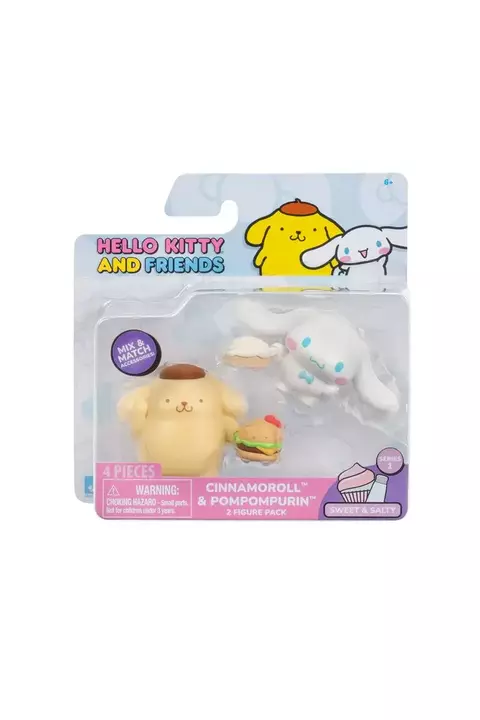 HELLO KITTY PACK 2 MINI FIGURAS SERIE 1 CINNAMOROLL & POMPOMPURIN