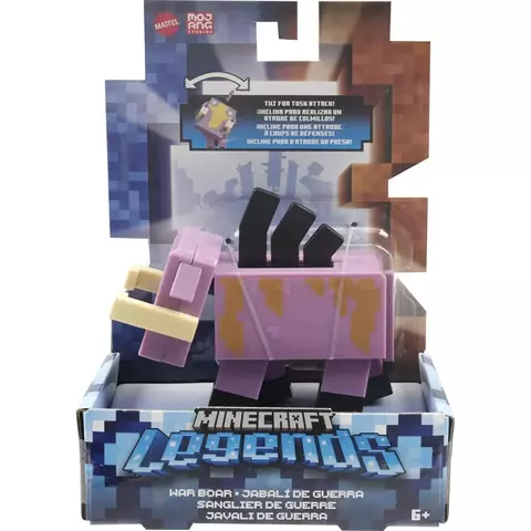 FIGURA MINECRAFT LEGENDS JAVALI DE GUERRA 107GYR78