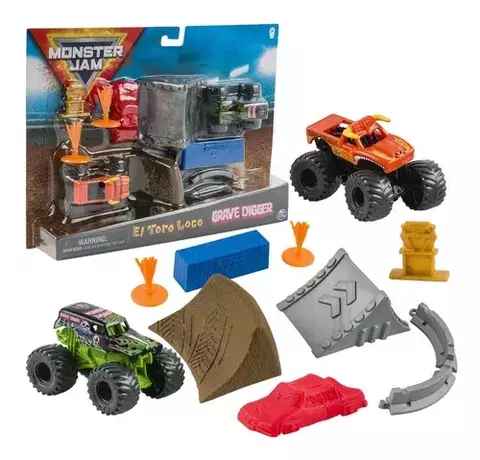 MONSTER JAM GRAVE DIGGER SET X2 58725 6058007