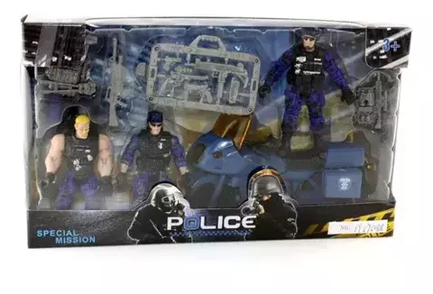 PLAYSET POLICIA 30CM X4 9344