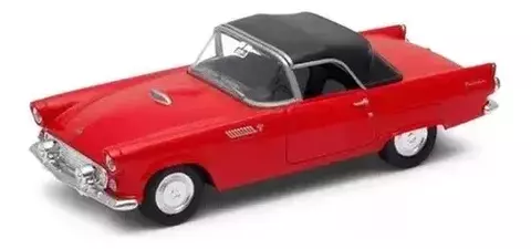 AUTO WELLY 1.34 FORD THUNDERBIRD 1955 ROJO