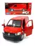 AUTO WELLY 1.34 VW TRANSPORTER T6 VAN ROJO - comprar online