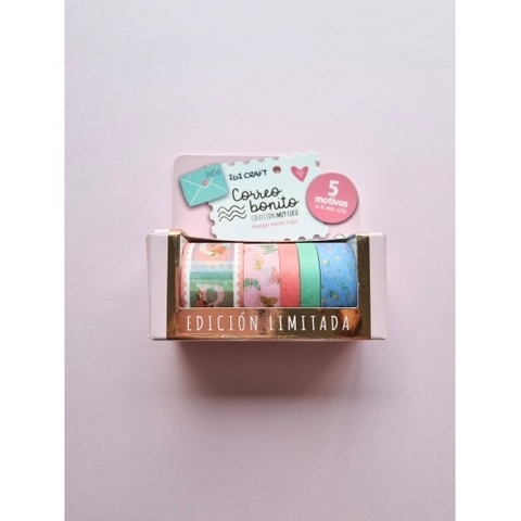WASHI TAPE SET X5 COLECCION CORREO BONITO IBI CRAFT 055774