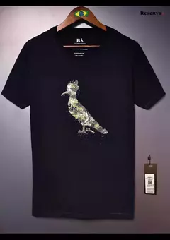 Camiseta Preta Camuflado BAZAR
