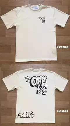 016 - Camiseta Oversize - Bege - comprar online