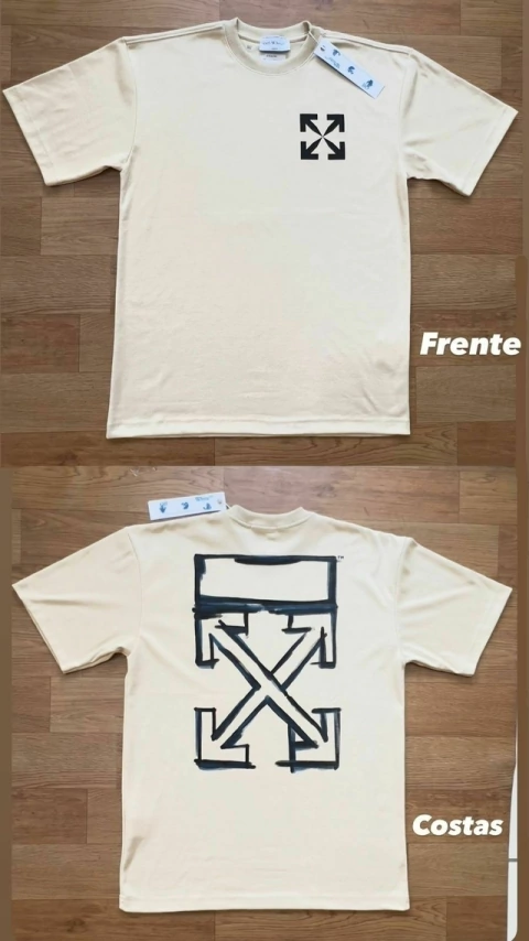 016 - Camiseta Oversize - Bege - comprar online