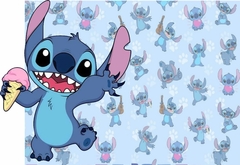 Jogo americano stich azul infantil