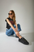 Imagen de Zapatillas Campus Unisex Negro Gamuza