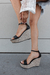 Sandalias Jessy Alta Negro Pu - mandragora calzados