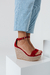 Sandalias Jessy Alta Rojo