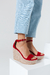 Sandalias Jessy Alta Rojo - comprar online
