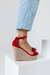 Sandalias Jessy Alta Rojo en internet