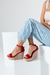 Sandalias Jessy Alta Rojo - tienda online