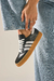 Zapatillas Sambas Altas / Negro con Blanco - mandragora calzados