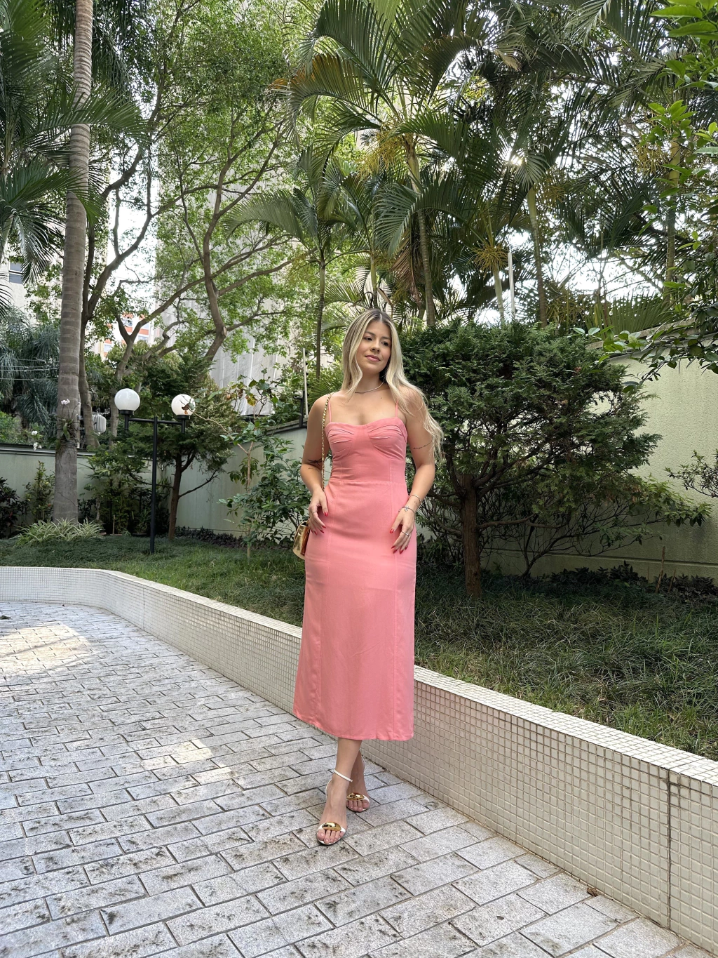Vestido Louise - Rosa goiaba