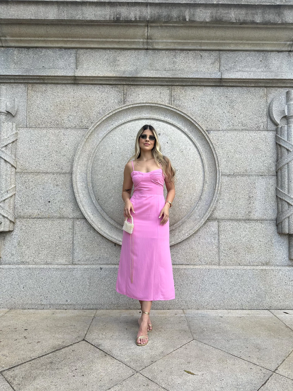 Vestido Louise - Rosa