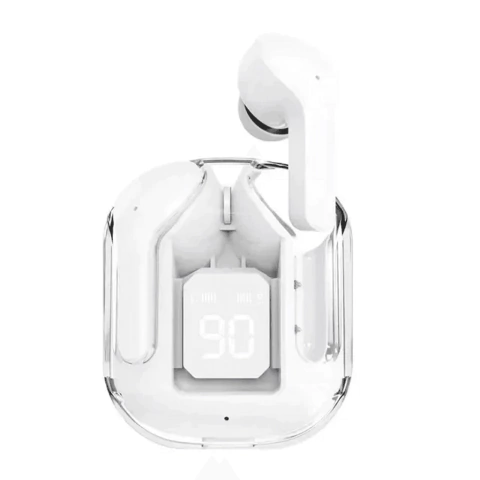 Fone de ouvido Bluetooth sem fio , auscultadores HIFI transparentes,