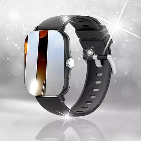 Smartwatch para telefone android 1.83 polegada tela hd bluetooth chamadas, oxigênio no sangue/monitor de pressão - comprar online
