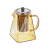 TETERA RECTA DE VIDRIO 550ML DORADA (COR5580)