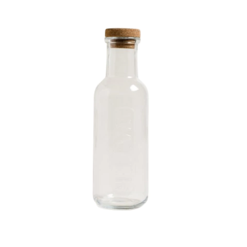 BOTELLA DE VIDRIO WATER TAPA CORCHO (SIM2027B)