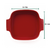 FUENTE PARA HORNO CUADRADO 21X21CM ROJO GERMER (MER282134) - comprar online
