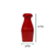 PIMENTERO ROJO 12X4 CM DE PORCELANA GERMER (MER552134) - comprar online