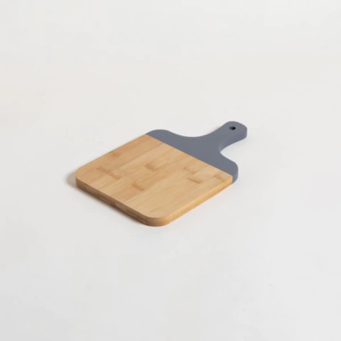 TABLA BAMBOO BORDE GRIS CON MANGO 33X23CM (SIM3A19)