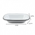 FUENTE PIE DISH ENLOZADA GRANDE BORDE NEGRO 26 X 19 CM (EXA9082N) - comprar online