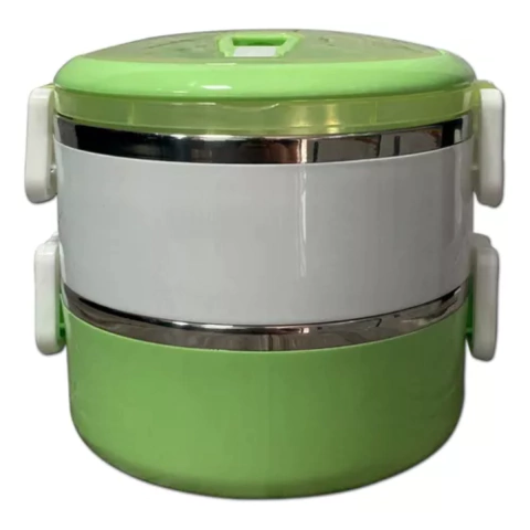 LUNCHERA TÉRMICA REDONDA DE 2 PISOS (ASD4175)