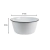BOWL RECTO ENLOZADO CHICO BORDE NEGRO 16 X 8 CM (EXA2048N) - comprar online