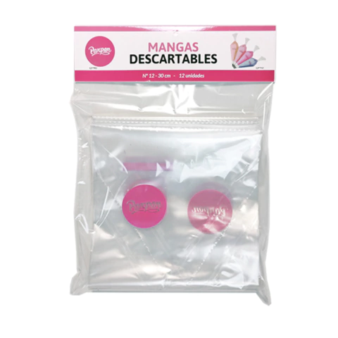 MANGAS DESCARTABLES 30CM SET X 12 UNID (MD12) (PAR0011)
