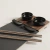 SET DE SUSHI PARA 2 ACACIA Y LAJA NEGRO 30X14 CM (SIM9008S) - comprar online