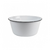 BOWL RECTO ENLOZADO MEDIANO BORDE NEGRO 22 X 11 CM (EXA2051N)