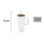 VASO DE VIDRIO ACANALADO C/SORBETE DE VIDIRIO C/ASA Y TAPA DE BAMBÚ 750ML (ETN2307) en internet