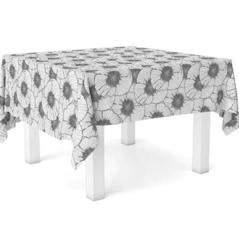 MANTEL 160X200 NEGRO/BLANCO (ECO0016)