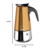 CAFETERA EXPRESS MOKA 10 TAZAS 460 ML DE ACERO INOXIDABLE IBILI (IBI629910) en internet