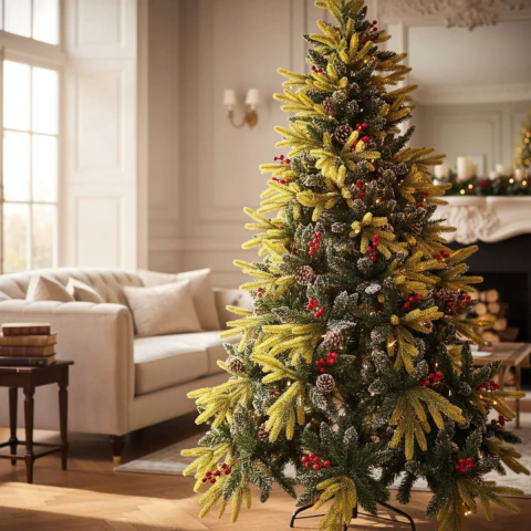 ARBOL DE NAVIDAD 1.5MTS BASE ACERO (ETN0323)