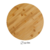 TABLA DE BAMBOO BORDE NEGRO REDONDA 33CM (SIM3972) - comprar online