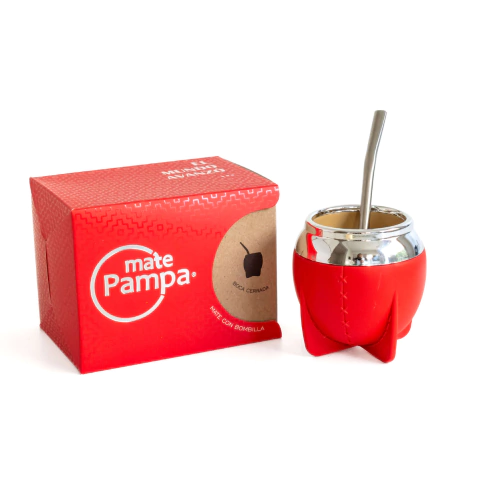 MATE PAMPA BOCA CERRADA ROJO (UNM0045)