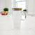 VASO DE VIDRIO RAYAS C/SORBETE DE VIDIRIO C/ASA Y TAPA DE BAMBÚ 750ML (ETN2306) - comprar online
