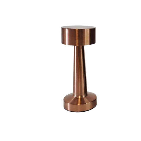 LAMPARA TACTIL COLOR ROSE GOLD VELADOR 21 CM (ETN0291R)