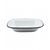 FUENTE PIE DISH ENLOZADA CHICA BORDE NEGRO 22 X 17 CM (EXA9080N)