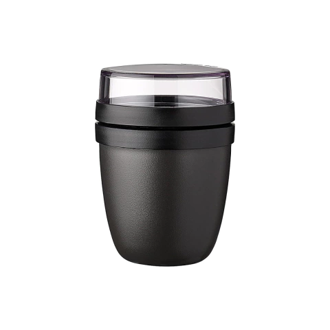 CONTENEDOR LUNCH ELLIPSE 500+200 ML COLOR NEGRO (RAP9470)