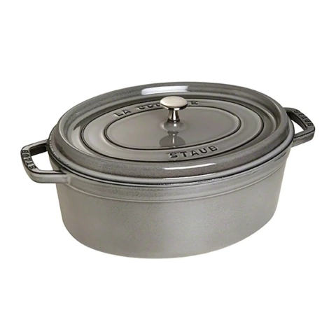 COCOTTE OVALADA GRIS 23CM 1102318 (STA2318)