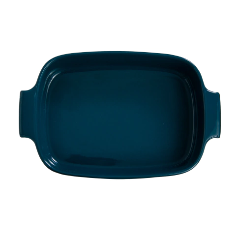 FUENTE PARA HORNO RECTANGULAR 30X21 AZUL PETROLEO GERMER (MER283043)